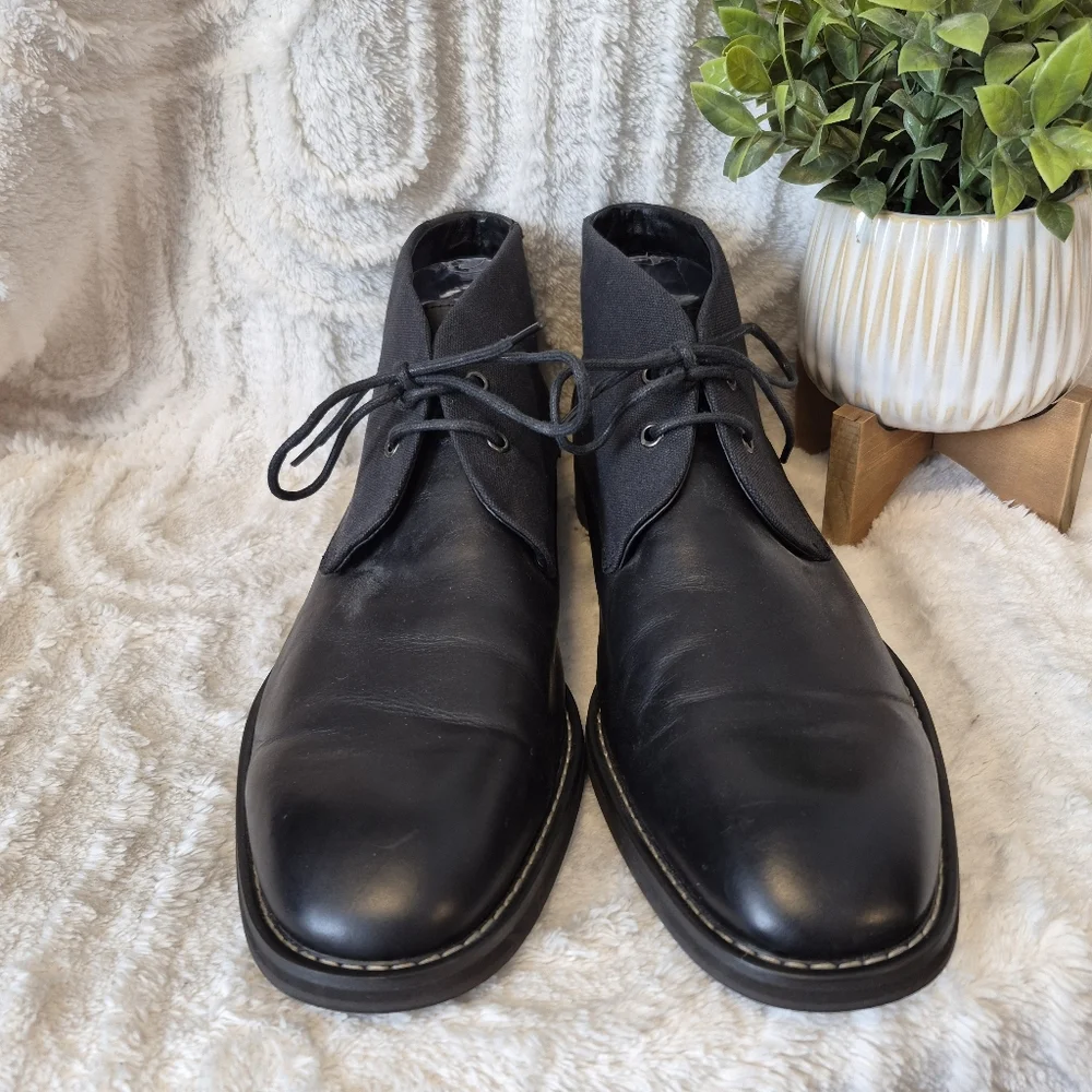 Joe’s Men's Chukka Boots Black Leather Lace Up Dressy Casual Size 13 Joe's Jeans